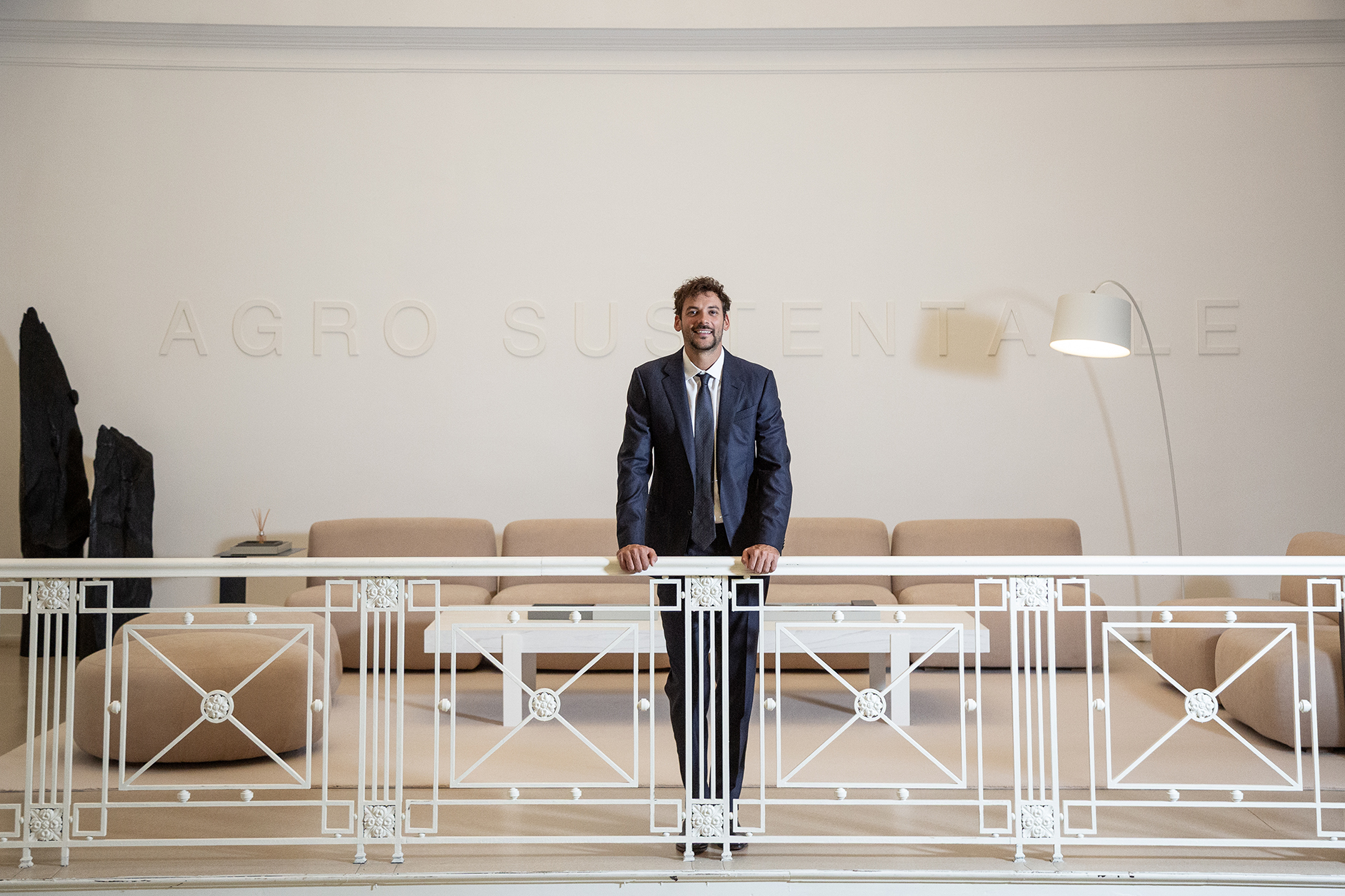 Joaquín Basanta, líder de Agro Sustentable, en la sede central de la empresa enfocada en bioinsumos y tecnología agrícola orgánica.